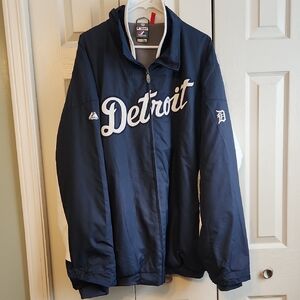 MLB Detroit Tigers Majestic Authentic Collection Embroidered Jacket 3X